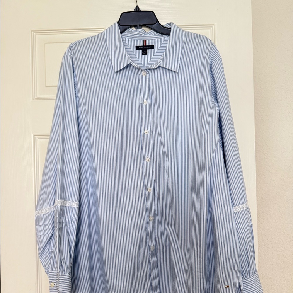 Tommy Hilfiger Blue Striped Women’s Shirt